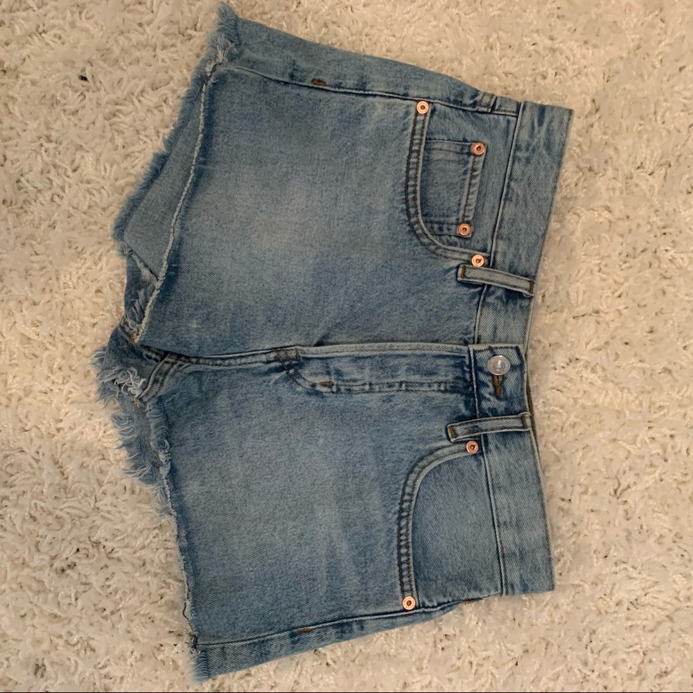 High-rise Denim Shorts